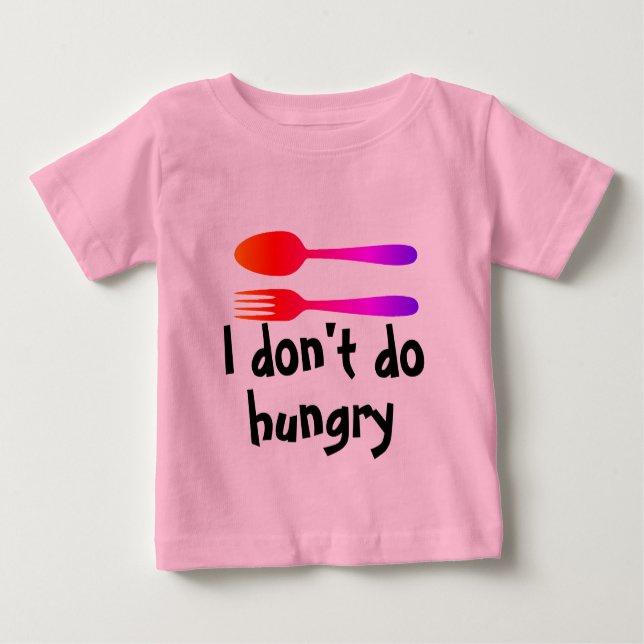 Funny Baby Food Quote Baby T-Shirt (Front)