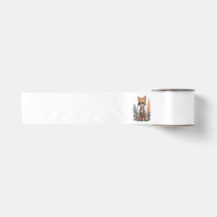 Funny baby fox headphone satin ribbon