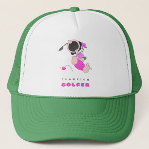 Funny Baby Golf Funny Cartoon Golfer Funny Trucker Hat
