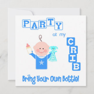 Funny Baby / Infant Birthday  Custom Invitation