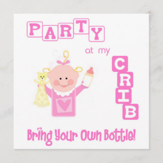 Funny Baby / Infant Birthday  Custom Invitation