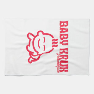 Funny Baby Kruk Philadelphia Premium  Tea Towel