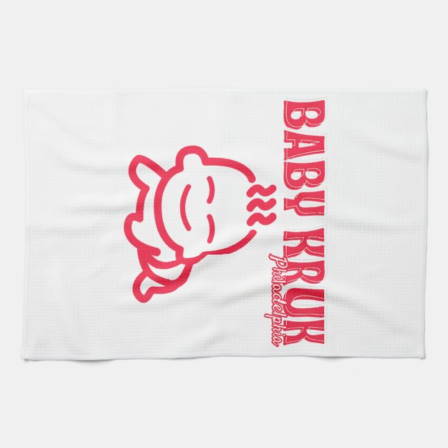 Funny Baby Kruk Philadelphia Premium  Tea Towel (Horizontal)