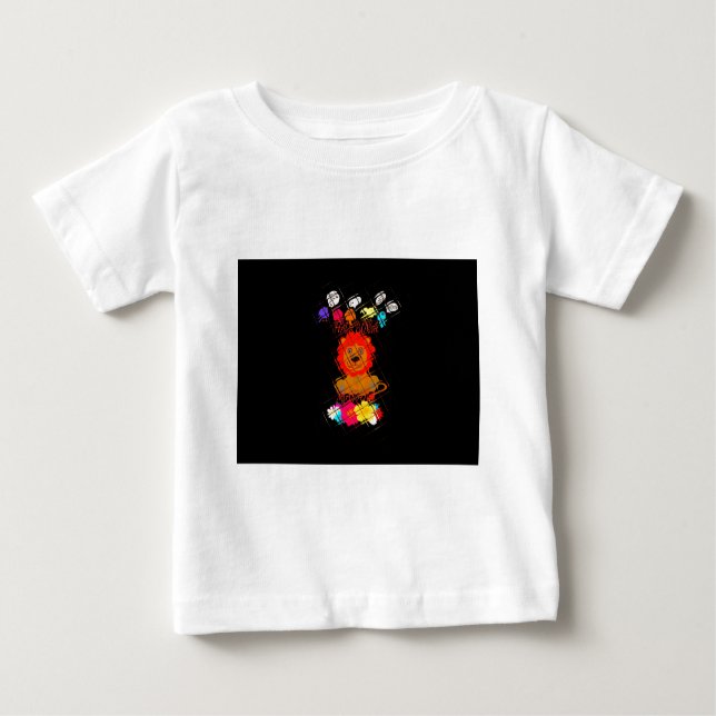 Funny Baby Lion King: Hakuna Matata Art Design Baby T-Shirt (Front)