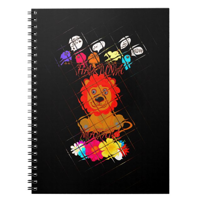 Funny Baby Lion King: Hakuna Matata Art Design Notebook (Front)