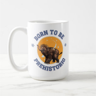 Funny Baby Mammoth Prehistoric Birthday Coffee Mug