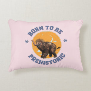 Funny Baby Mammoth Prehistoric Birthday Decorative Cushion
