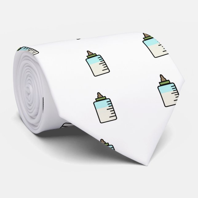Funny Baby milk bottle tie (Rolled)