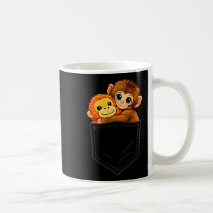 Funny baby monkey punch and ora-mama pocket men coffee mug