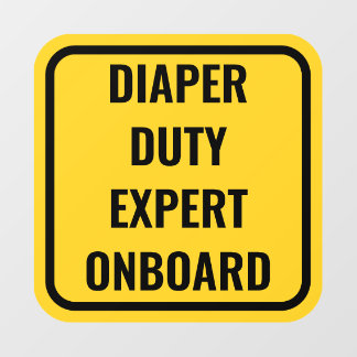 Funny Baby On Board Alternative Car Window Decal
