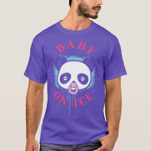Funny Baby On Ice Panda Bear Ice Skater Figure Ice T-Shirt