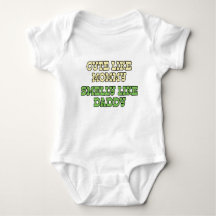 Funny Baby Shirt: Cute Like Mummy, Smelly Like Dad