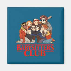 Funny Baby Sitters Club Illustration Magnet