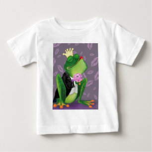 Funny Baby T-Shirt with Frog Prince - Kissy