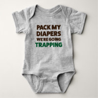 Funny Baby Trapping Jersey Bodysuit Shirt