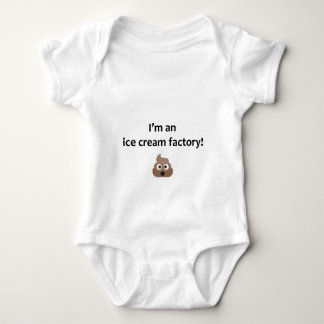 Funny baby vest - poo ice cream maker baby bodysuit