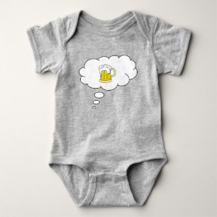 Funny Baby's First Beer Dream Baby Bodysuit