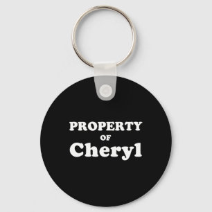 Funny Bachelor Gifts For Groom Property Of Cheryl Key Ring
