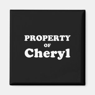 Funny Bachelor Gifts For Groom Property Of Cheryl Magnet