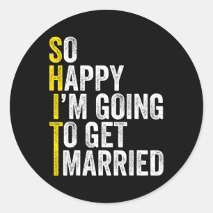 Funny Bachelor Party Groom Shirt1 Classic Round Sticker