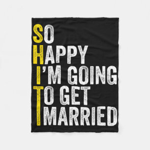 Funny Bachelor Party Groom Shirt1 Fleece Blanket