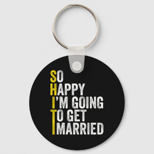 Funny Bachelor Party Groom Shirt1  Key Ring