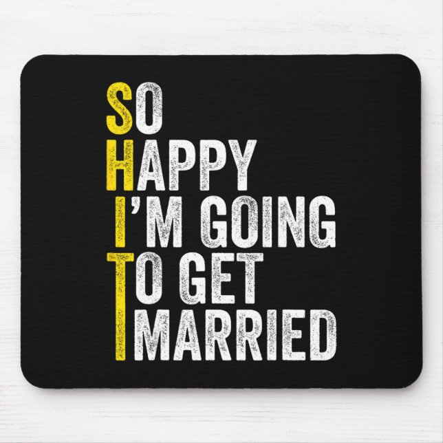Funny Bachelor Party Groom Shirt  Mouse Pad (Front)