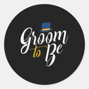 Funny Bachelor Party Groom To Be Stag Wedding Part Classic Round Sticker