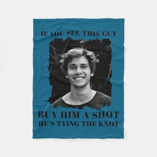 Funny Bachelor Party Mens  Fleece Blanket (Front)