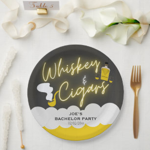 Funny bachelor party  paper plate