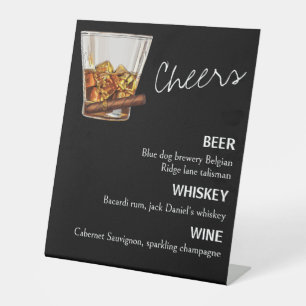 Funny bachelor party  pedestal sign