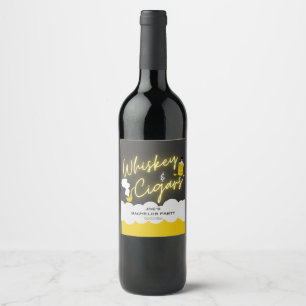 Funny bachelor party wine label