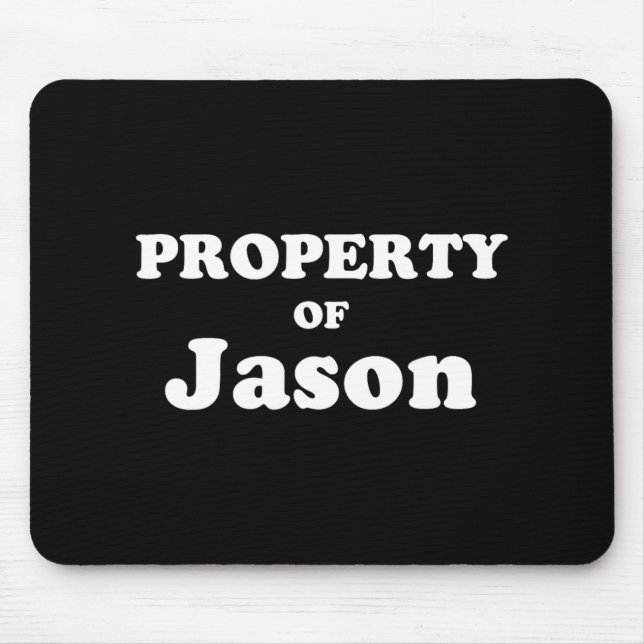 Funny Bachelorette Gifts For Bride Property Of Jas Mouse Pad (Front)