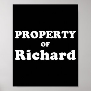 Funny Bachelorette Gifts For Bride Property Of Ric Poster