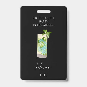 Funny Bachelorette Party Girls Weekend  ID Badge
