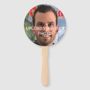 Funny Bachelorette Party Groom Picture Photo  Hand Fan