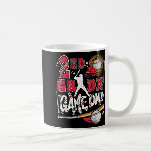 Funny Back To School 2nd Grade Baseball Game On Se Coffee Mug