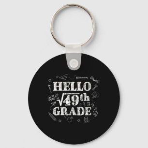 Funny Back To School 7th Grade Square Root Of 49 S Key Ring