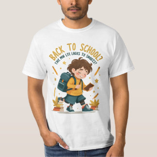 Funny Back to School Cartoon Tee – Student Humour