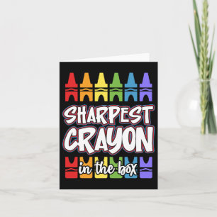 Funny Back To School Clroom Teacher Sharpest In Bo Card