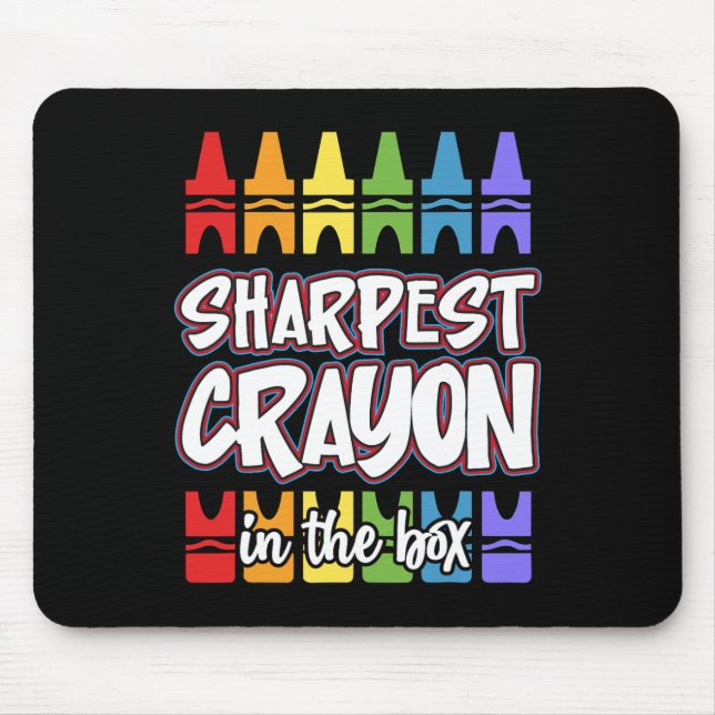 Funny Back To School Clroom Teacher Sharpest In Bo Mouse Pad (Front)