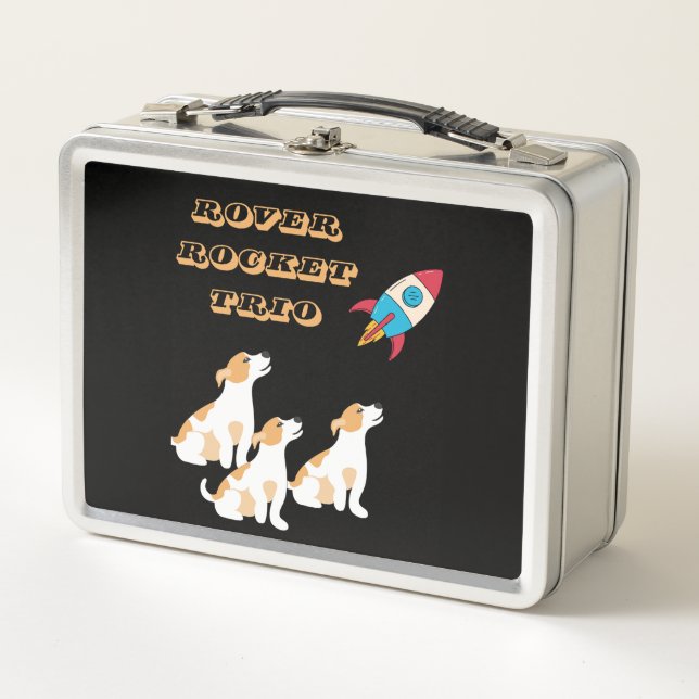 Funny Back-to-school Custom Boys  Metal Lunch Box (Front)