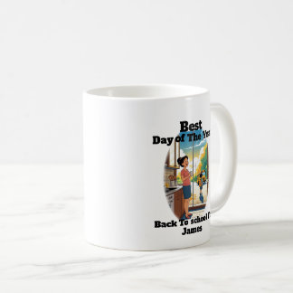 Funny Back to School Custom Name Mum Coffee  Mug