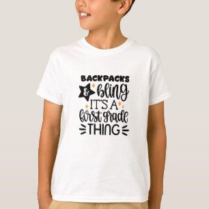 Funny Back to school First grade gift T-Shirt
