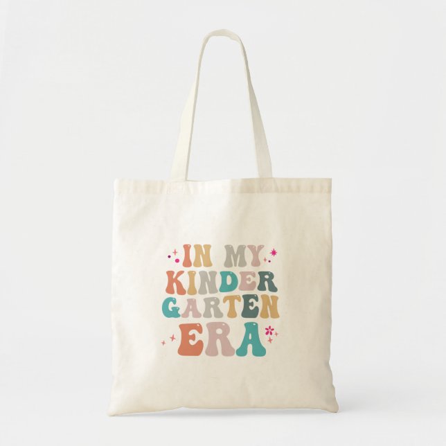 Funny Back to School in my Kindergarten Era Gift  Tote Bag (Front)