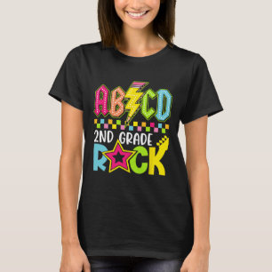 Funny Back To School Lightning Bolt 2nd Grade Rock T-Shirt