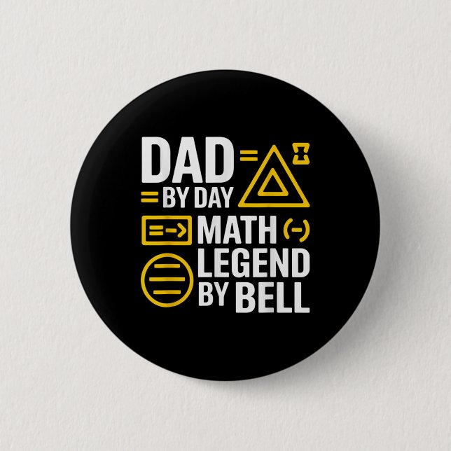Funny Back To School Mathematics Lover Algebra Tea 6 Cm Round Badge (Front)