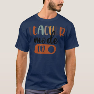 Funny Back To School Teacher Mode On Leopard First T-Shirt