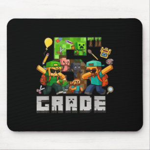 Funny Back To School Tee 5th Grade Dabbing Gamers Mouse Pad