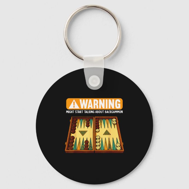 Funny Backgammon  Key Ring (Front)